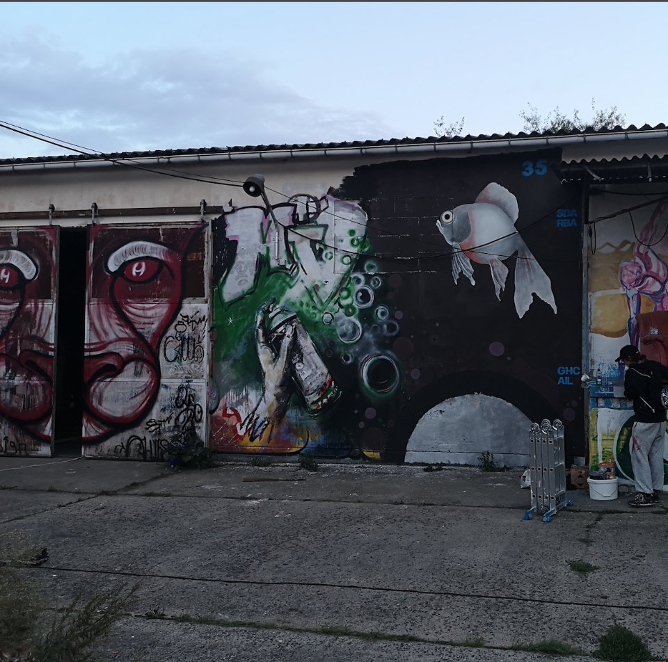 Graffiti Kunst auf Ogs-Gelände Teterow